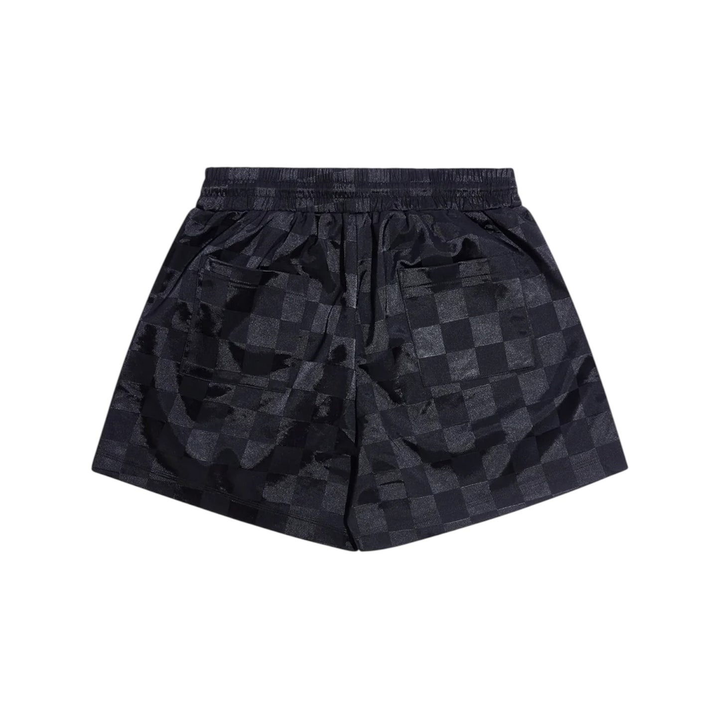 Diet Starts Monday Checkered Nylon Short - Black