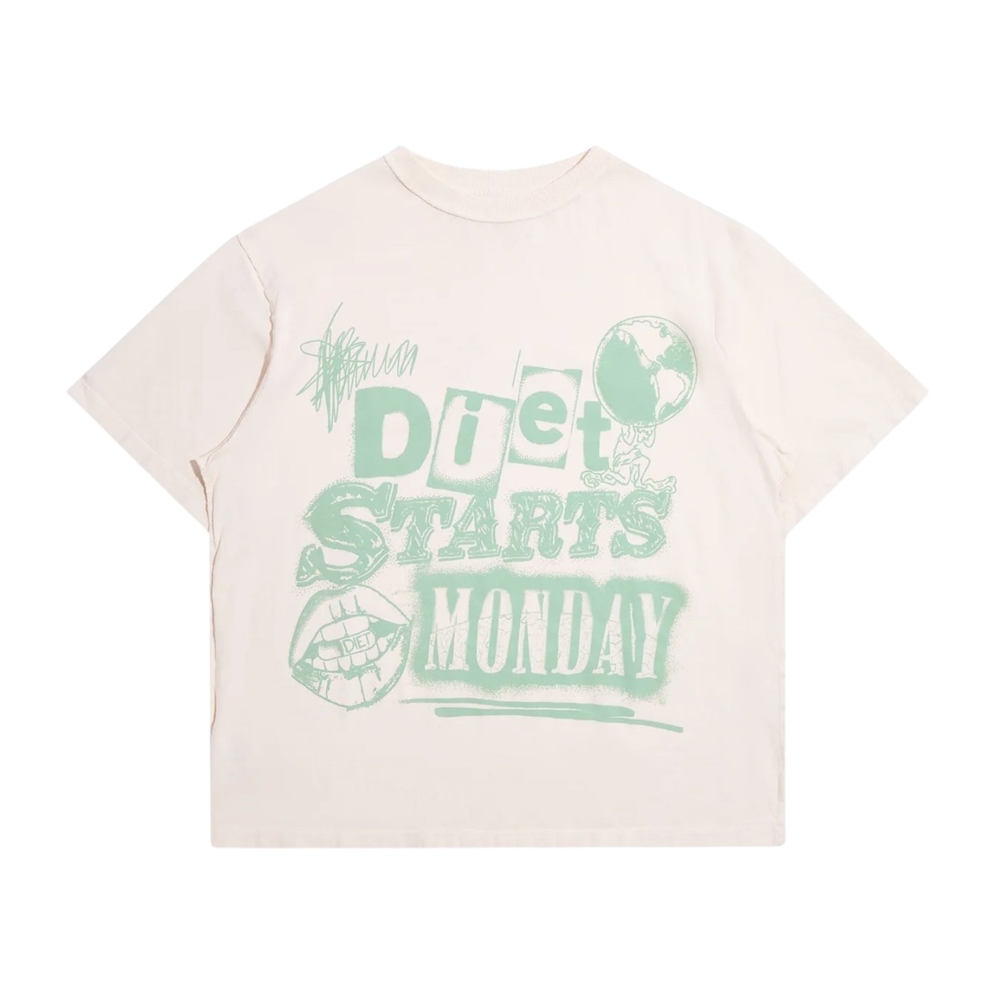 Diet Starts Monday Spray Paint Tee