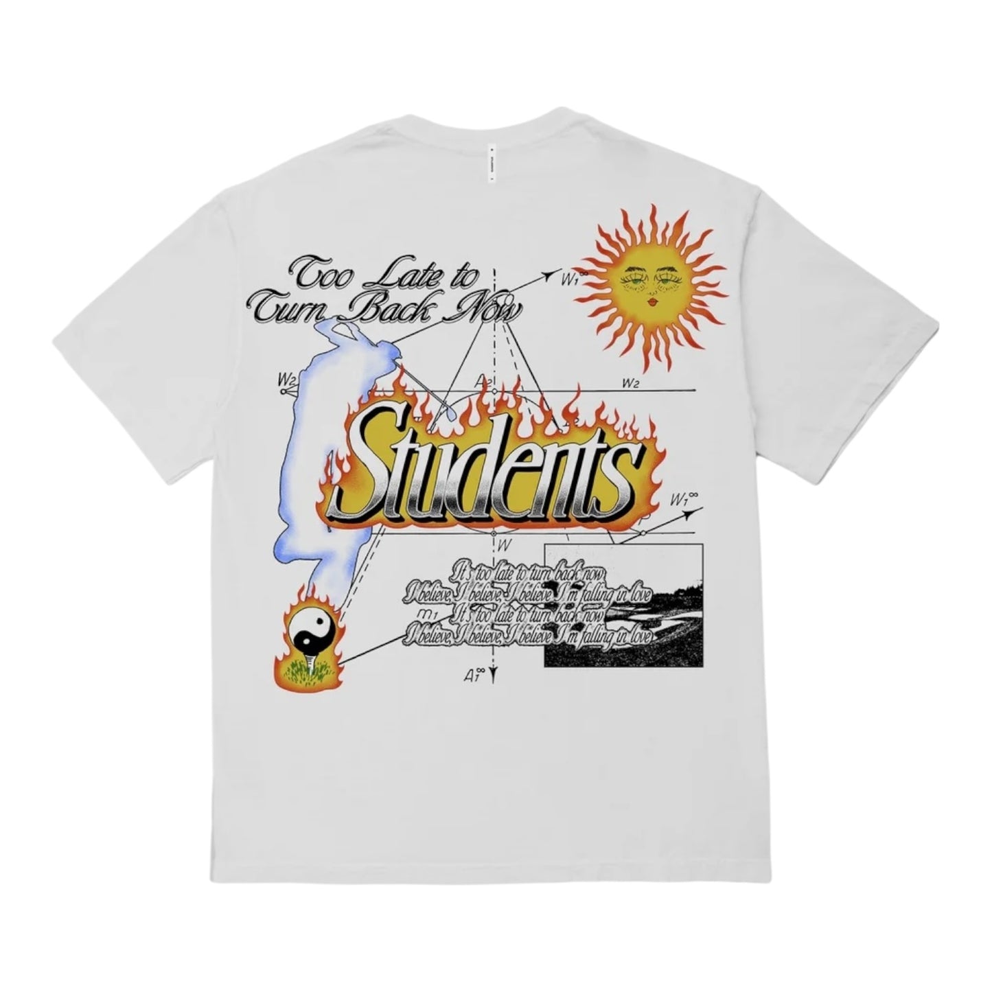 Students Too Late S/S T-Shirt - White