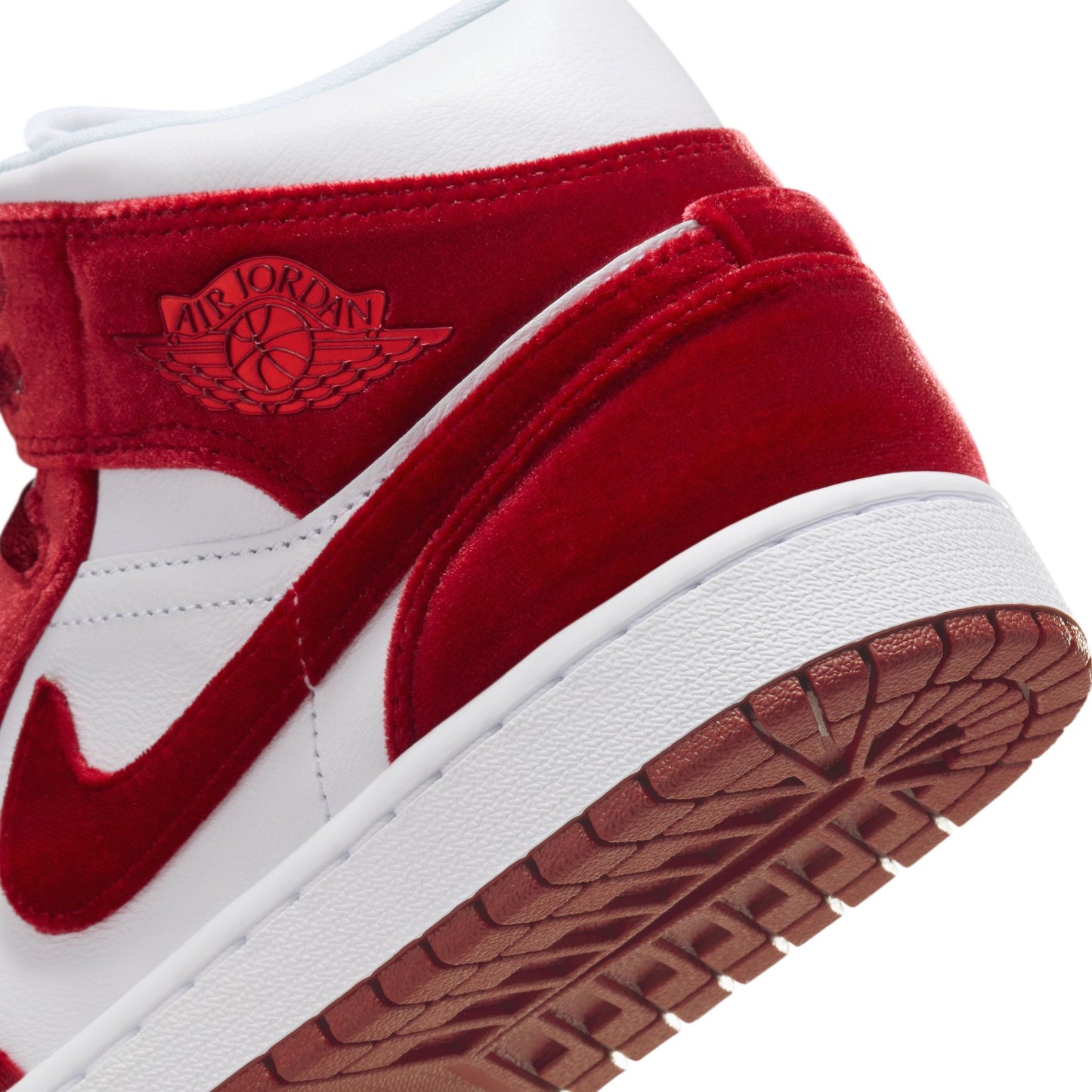 W Air Jordan 1 Mid SE "Red Velvet" - FZ3334-100