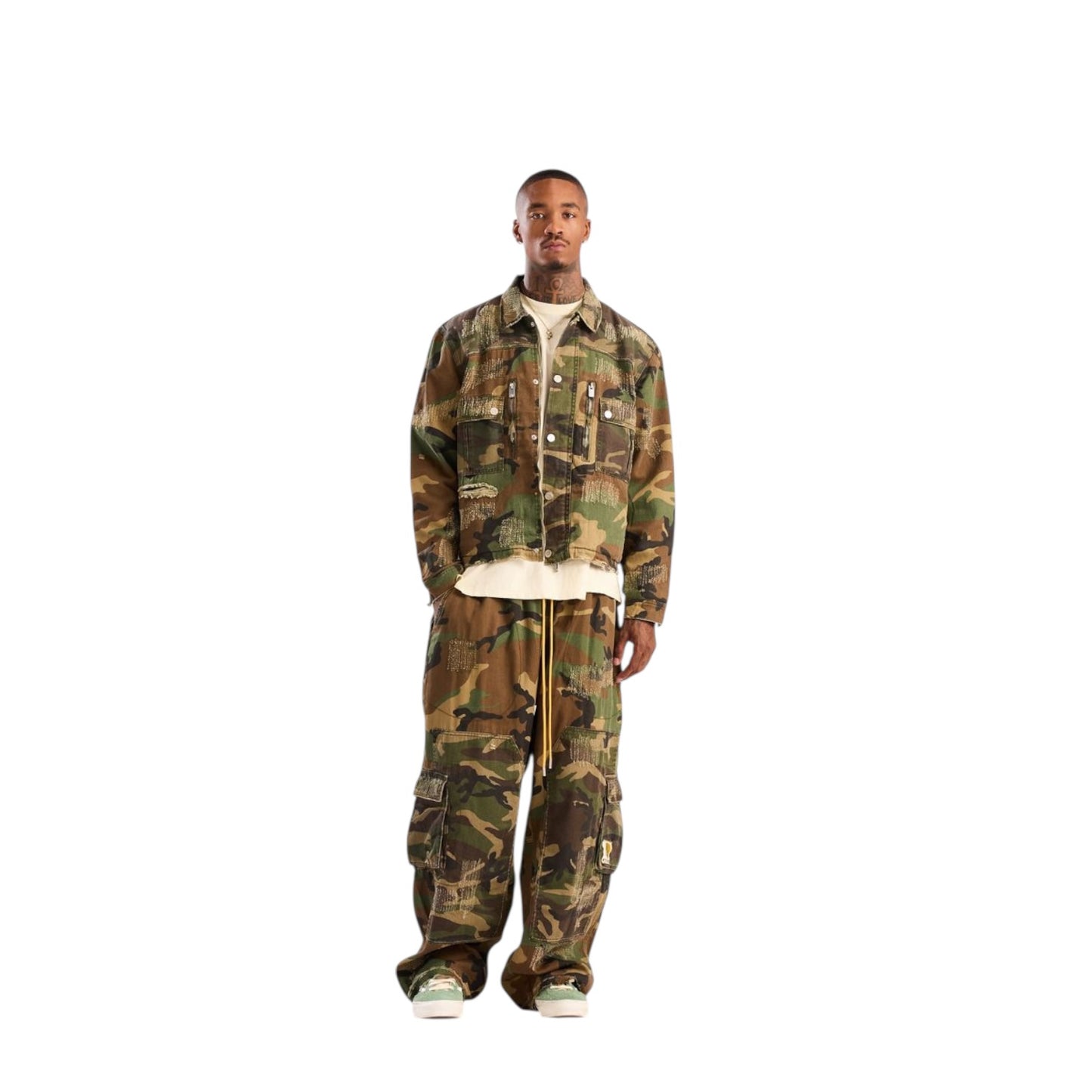 Diet Starts Monday Camo Cargo Pants