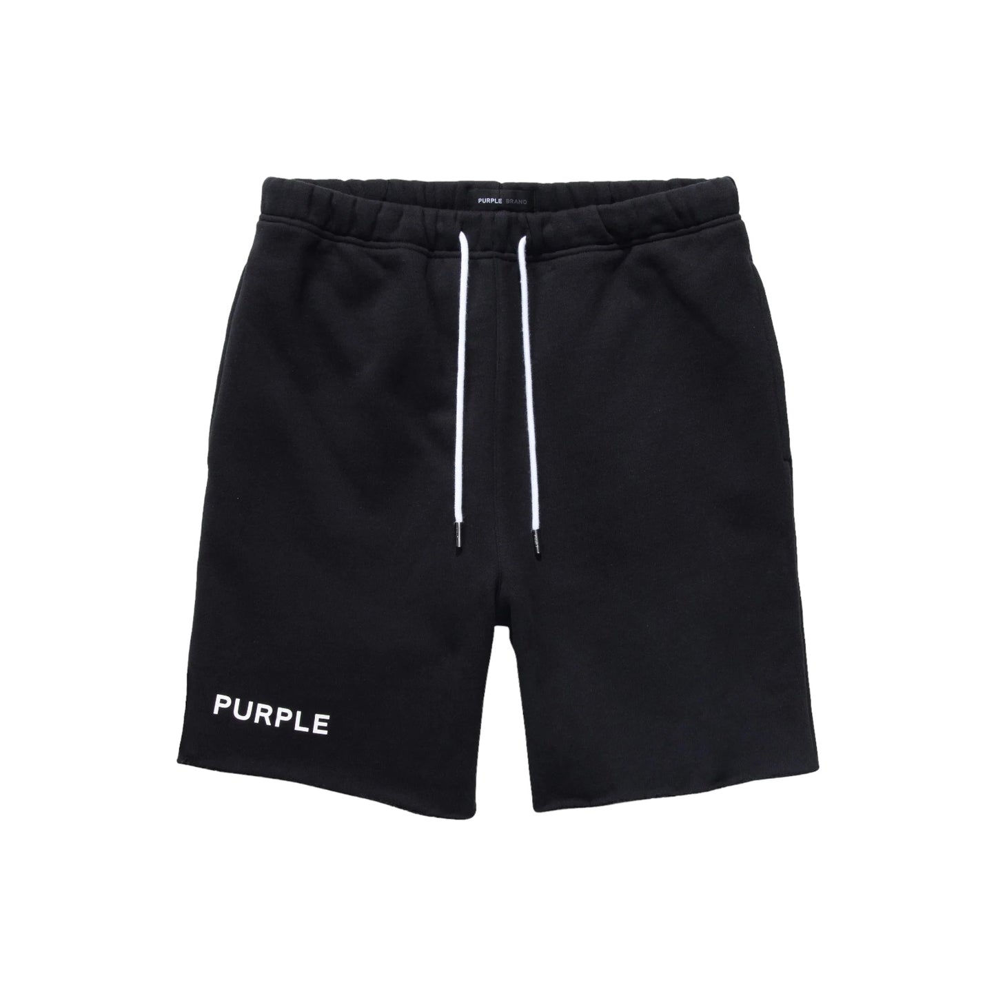 Purple Denim - HWT Fleece Short Black Beauty Wordmark