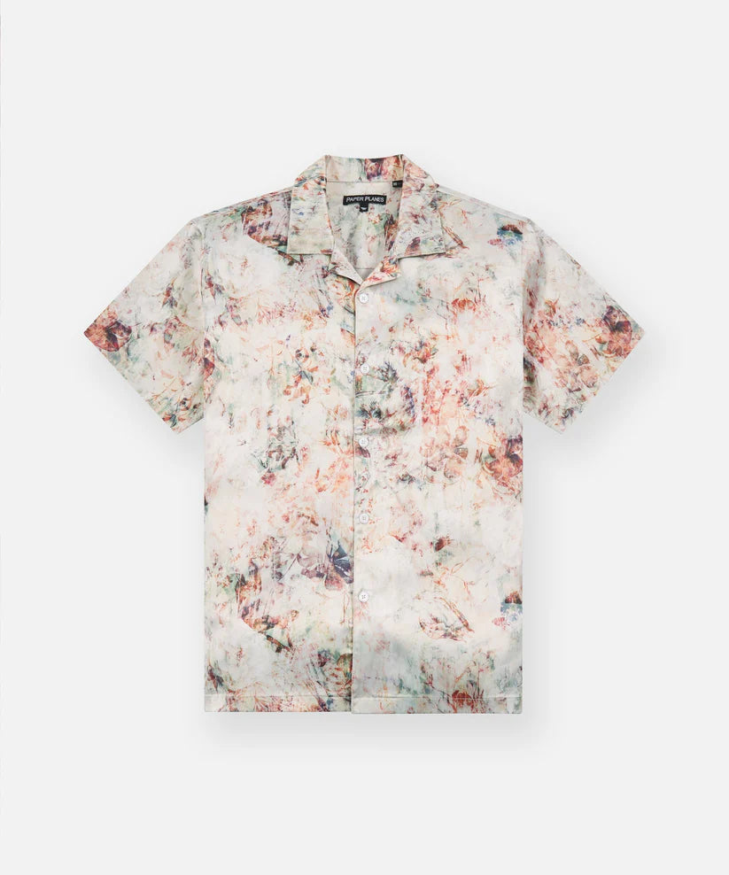 Paper Planes Wallpaper Floral Resort Shirt - 310033