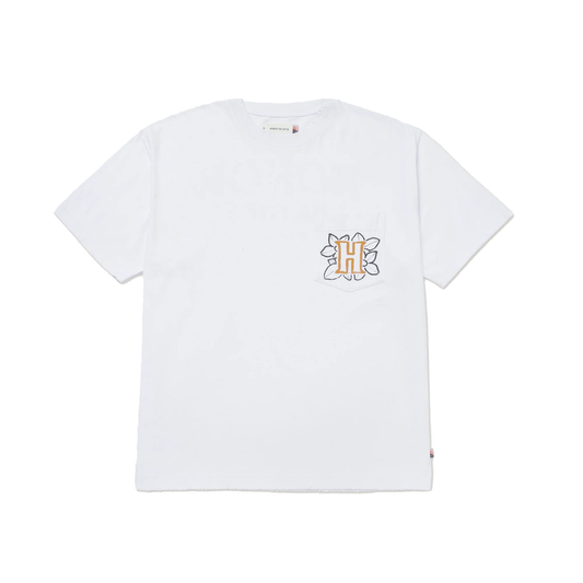 Honor The Gift Floral Pocket SS Tee - Bone