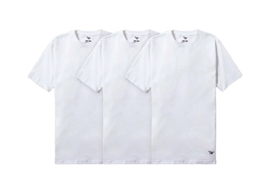 Paper Planes Essential Three Pack Tees - White