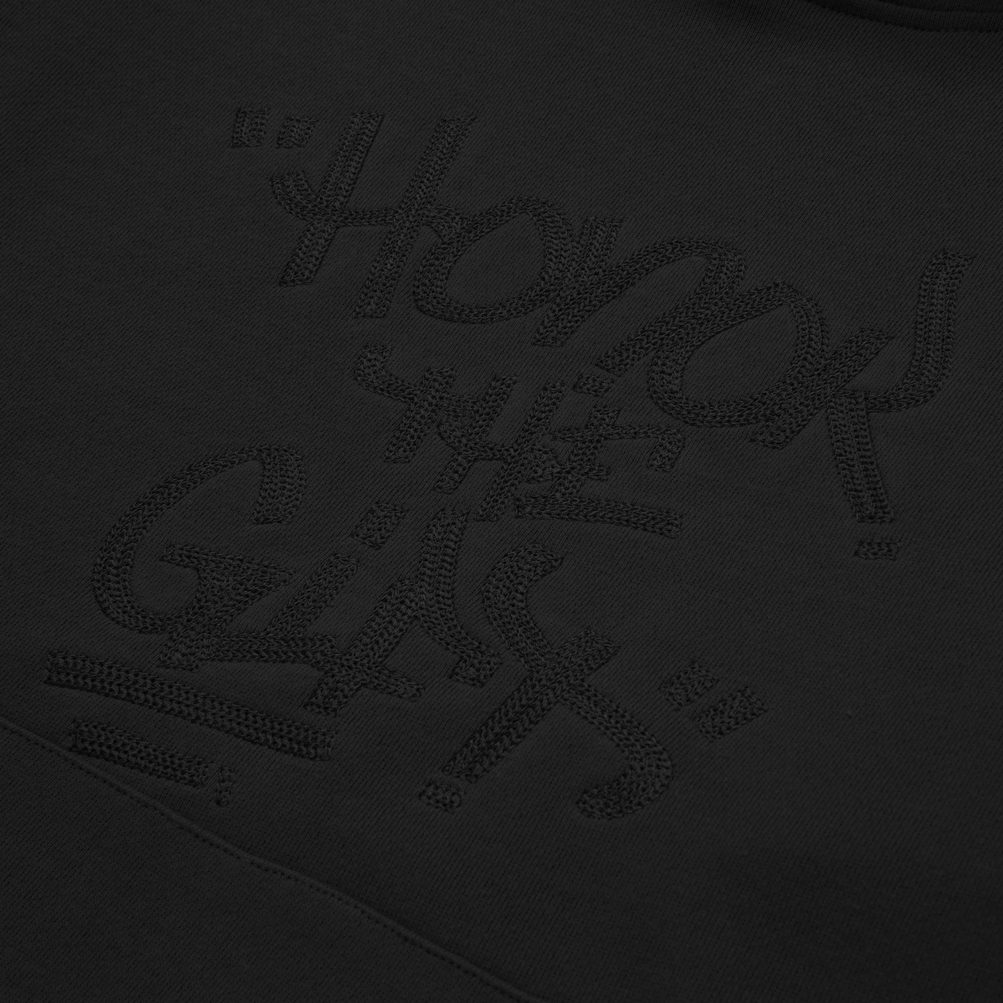 Honor The Gift C-Fall Script Embroidered Hoodie - Black