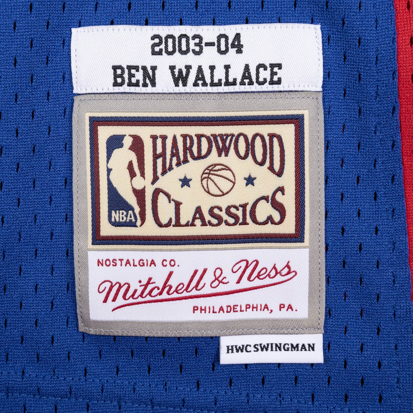 Mitchell & Ness Detroit Pistons 2003-04 Ben Wallace Swingman Jersey