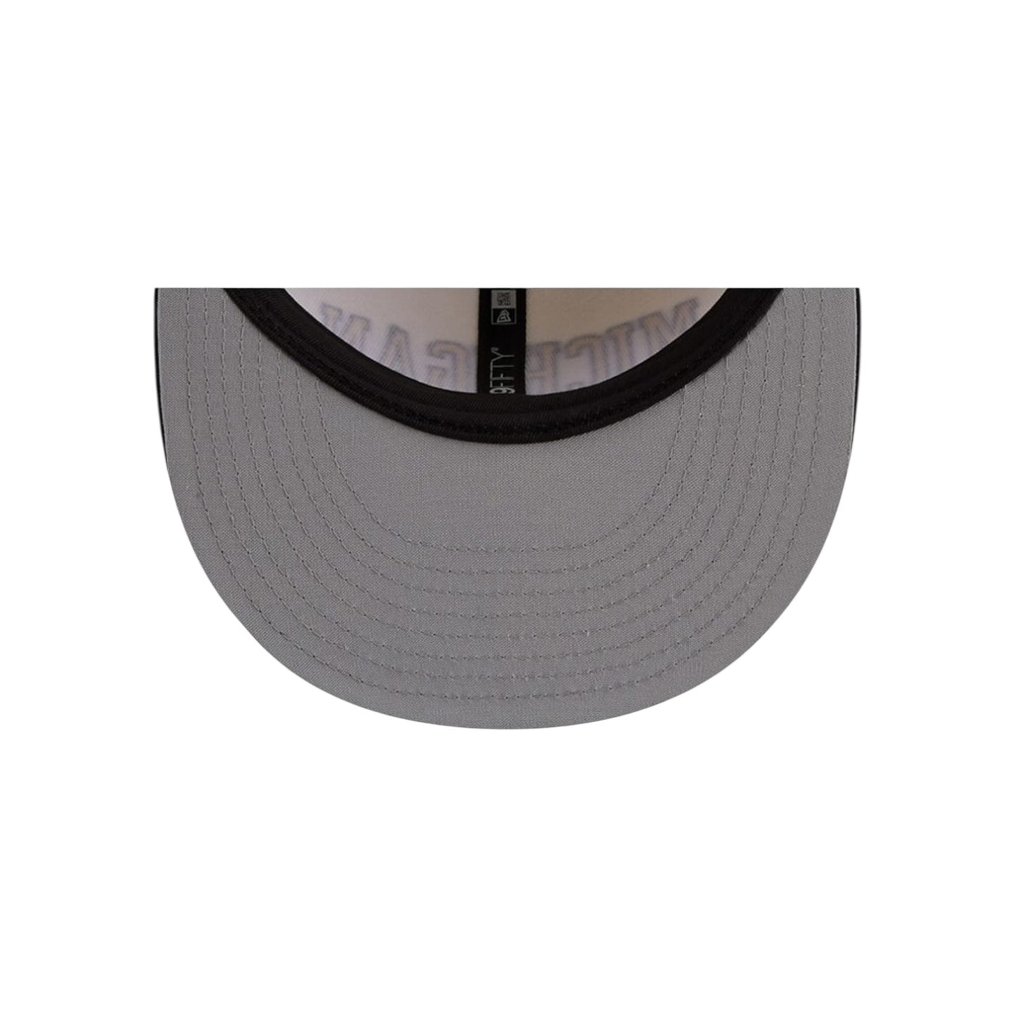 New Era Michigan Wolverines 2 Tone Stitch 59Fifty Fitted - Chrome White