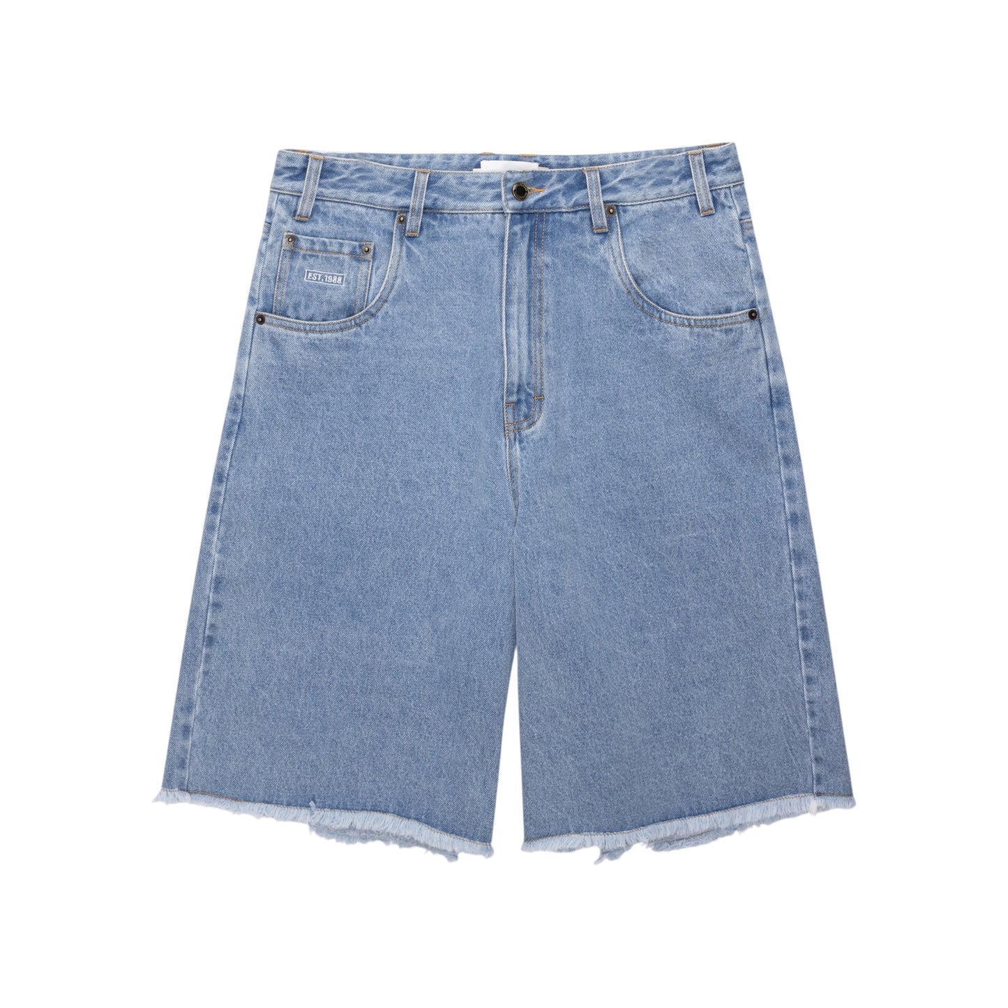 Honor The Gift - Frayed Edge 11" Denim Bermudas