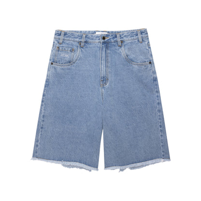 Honor The Gift - Frayed Edge 11" Denim Bermudas