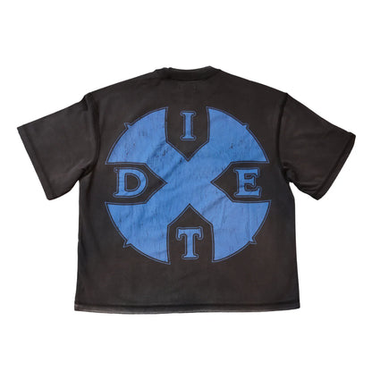 Diet Starts Monday Shield Tee - Vintage Black