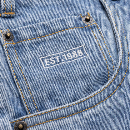 Honor The Gift - Frayed Edge 11" Denim Bermudas