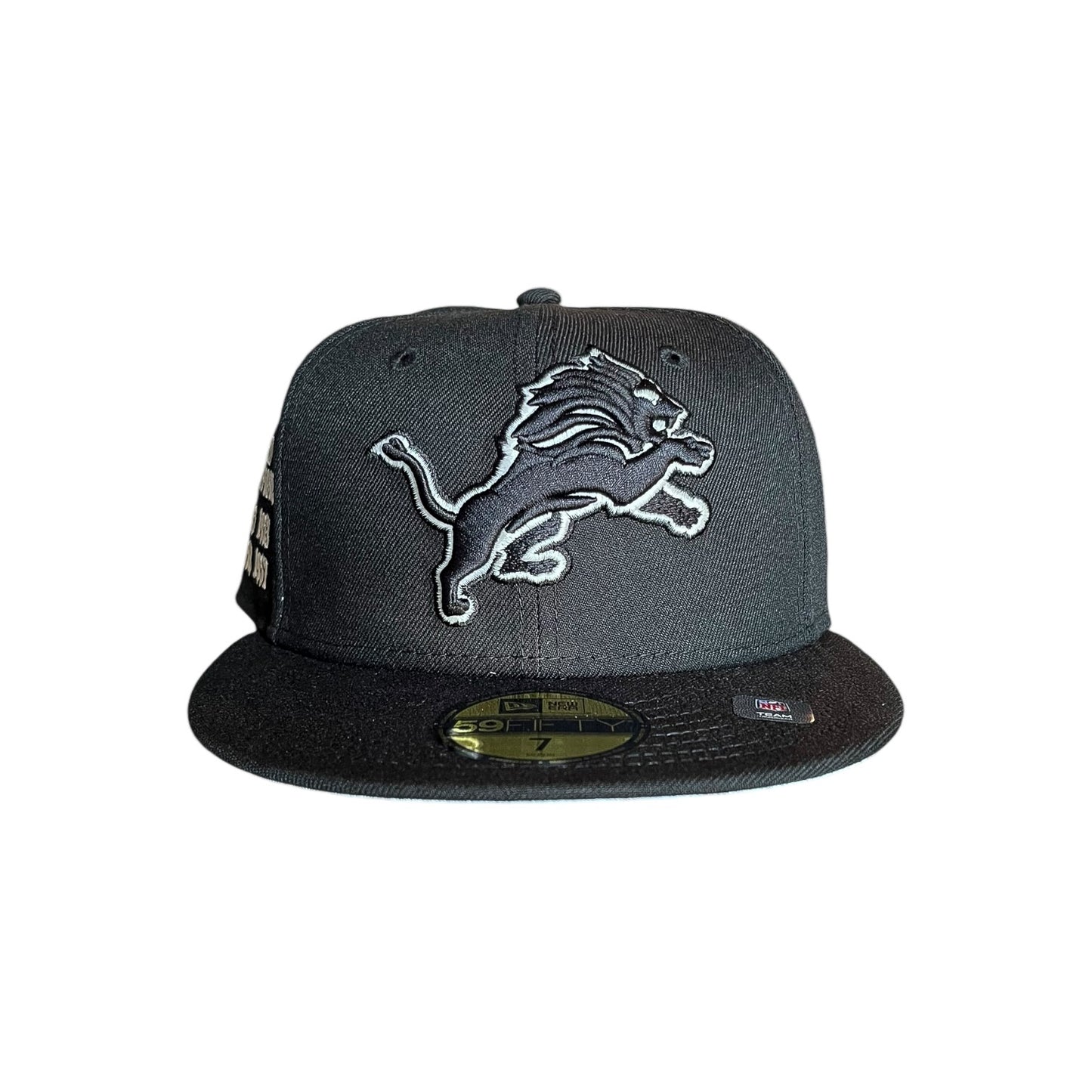 New Era Detroit Lions World Champions 59Fifty Fitted - Black/White