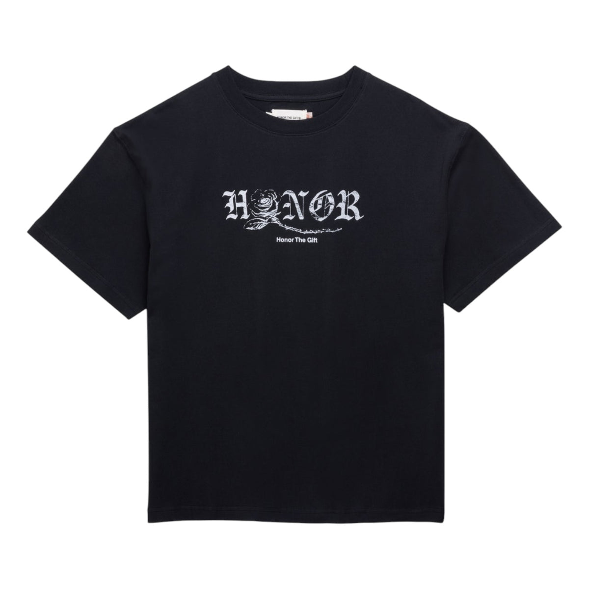 Honor The Gift Fallen Rose Tee - Black