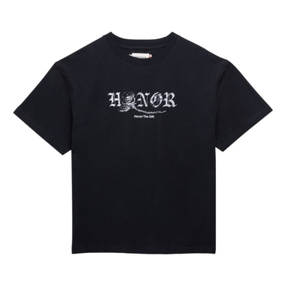 Honor The Gift Fallen Rose Tee - Black
