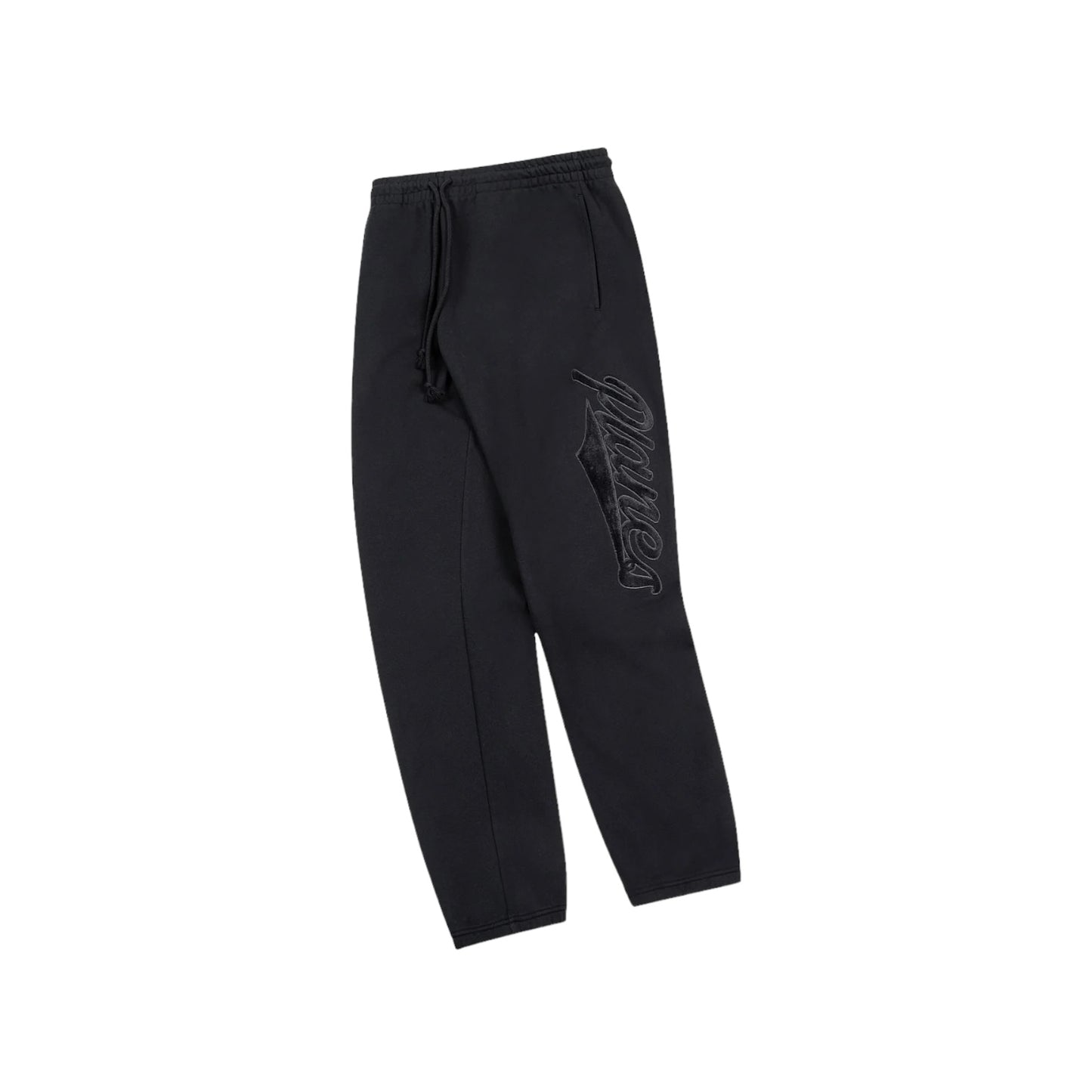 Paper Planes Black Script Fur Relaxed Sweatpant