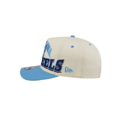 New Era North Carolina Tar Heels March Madness College Vault A-Frame 9Fifty Snapback - Chrome White