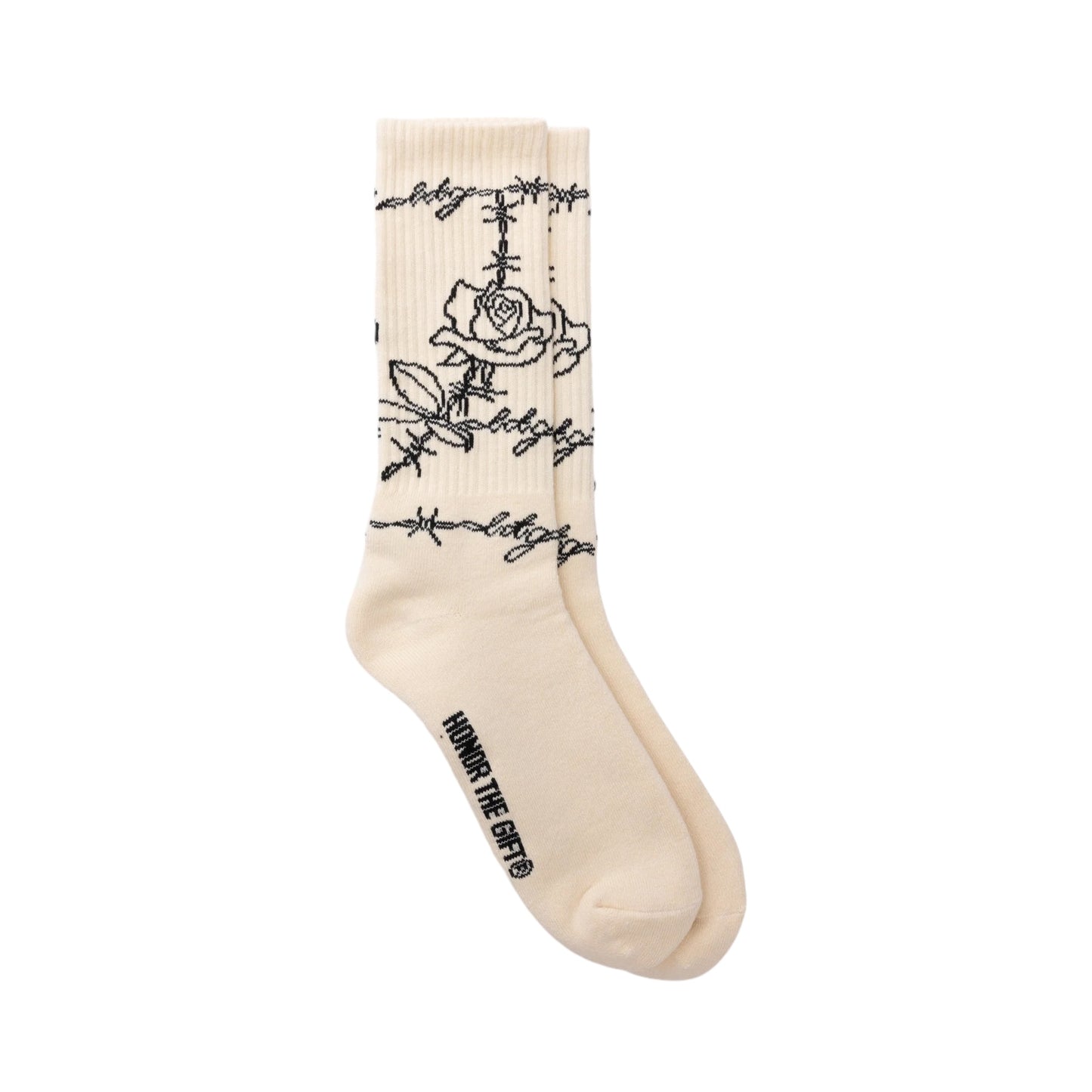 Honor The Gift Rose Wire Sock (Bone)