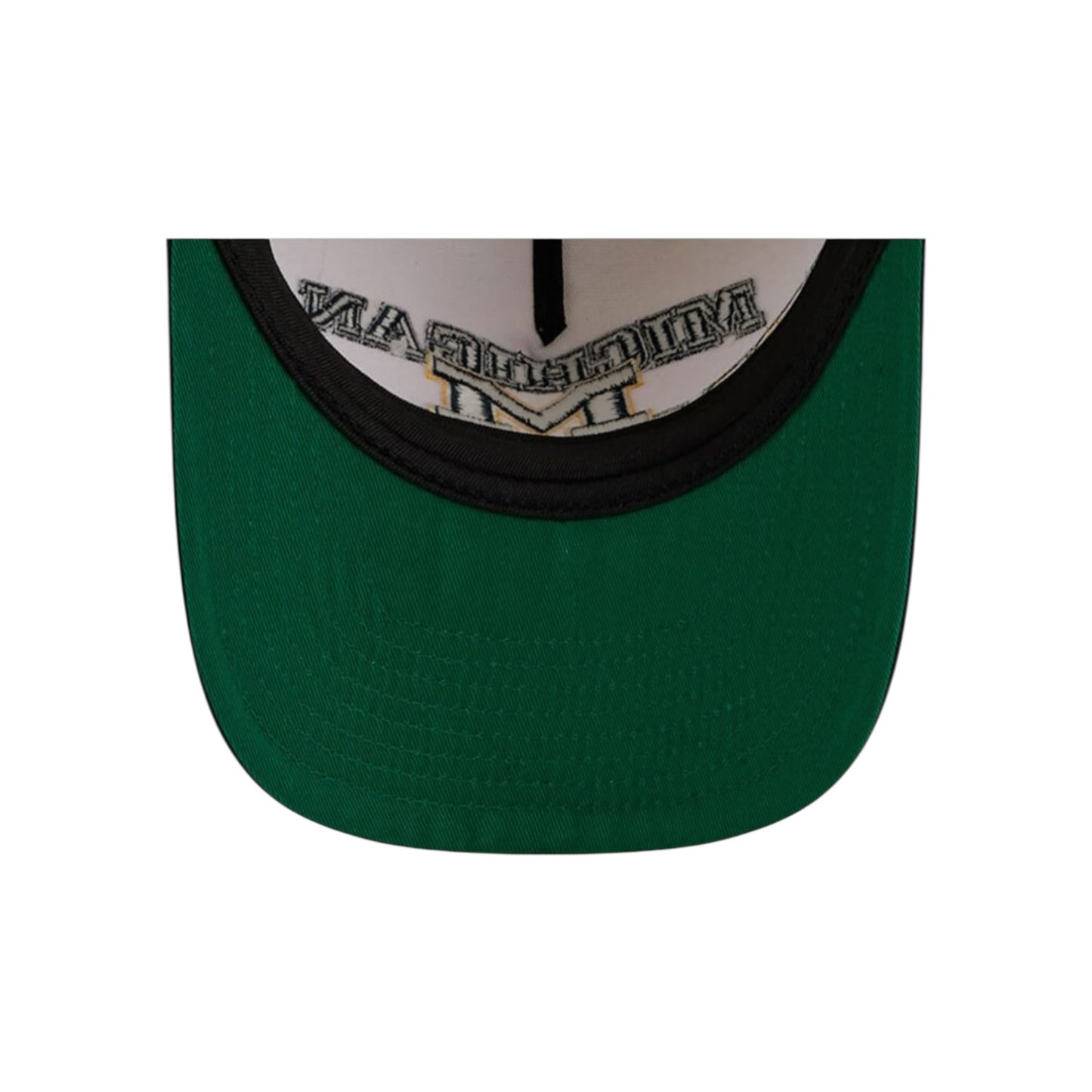 New Era Michigan Wolverines March Madness College Vault A-Frame 9Fifty Snapback - Chrome White