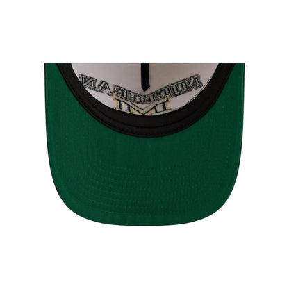 New Era Michigan Wolverines March Madness College Vault A-Frame 9Fifty Snapback - Chrome White