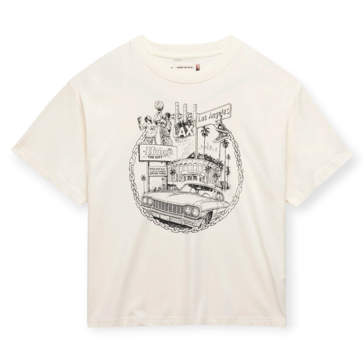 Honor The Gift LA Chain City Tee - Bone