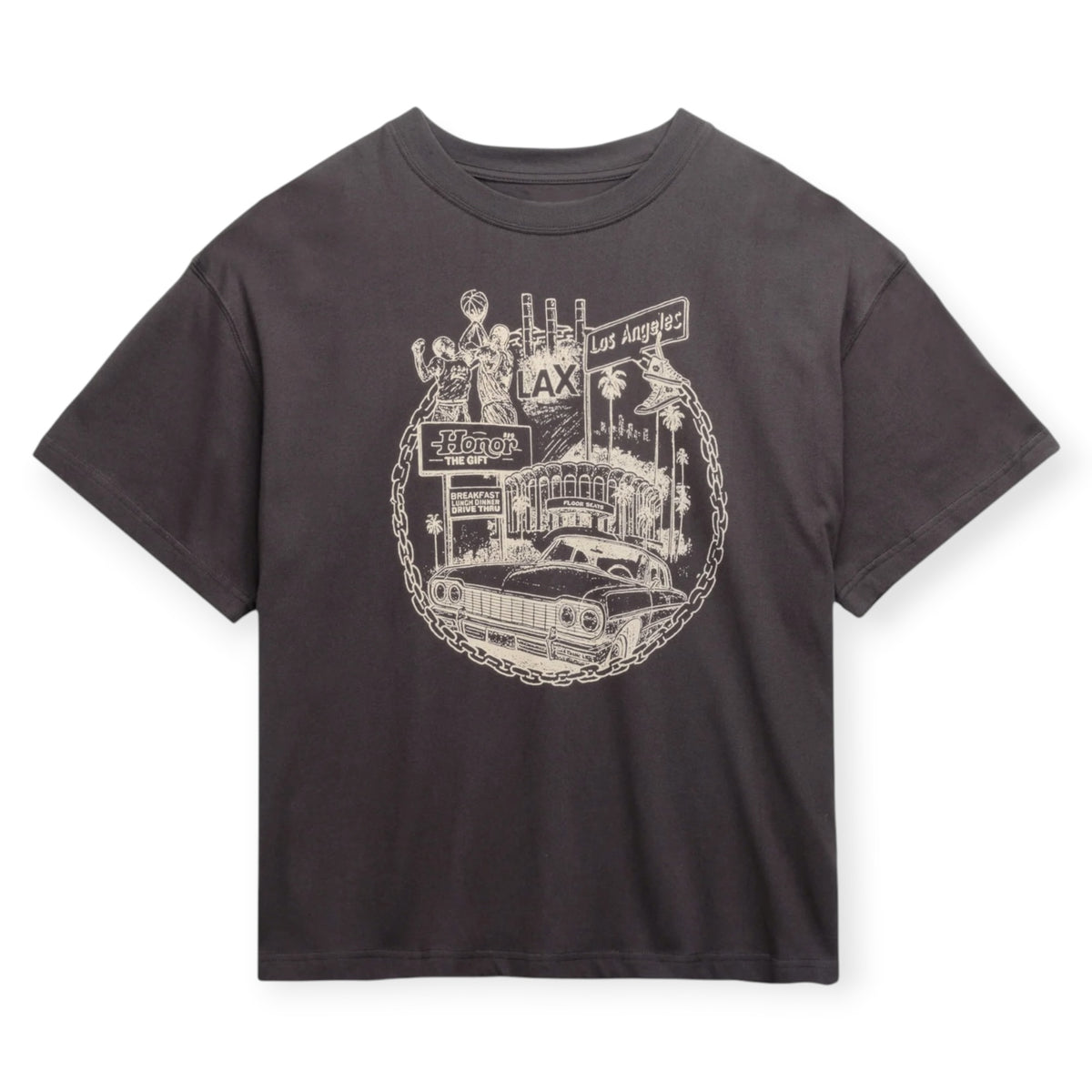 Honor The Gift LA Chain City Tee - Vintage Black