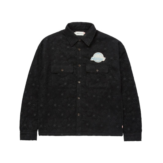 Honor The Gift Floral Cover Shirt - Black