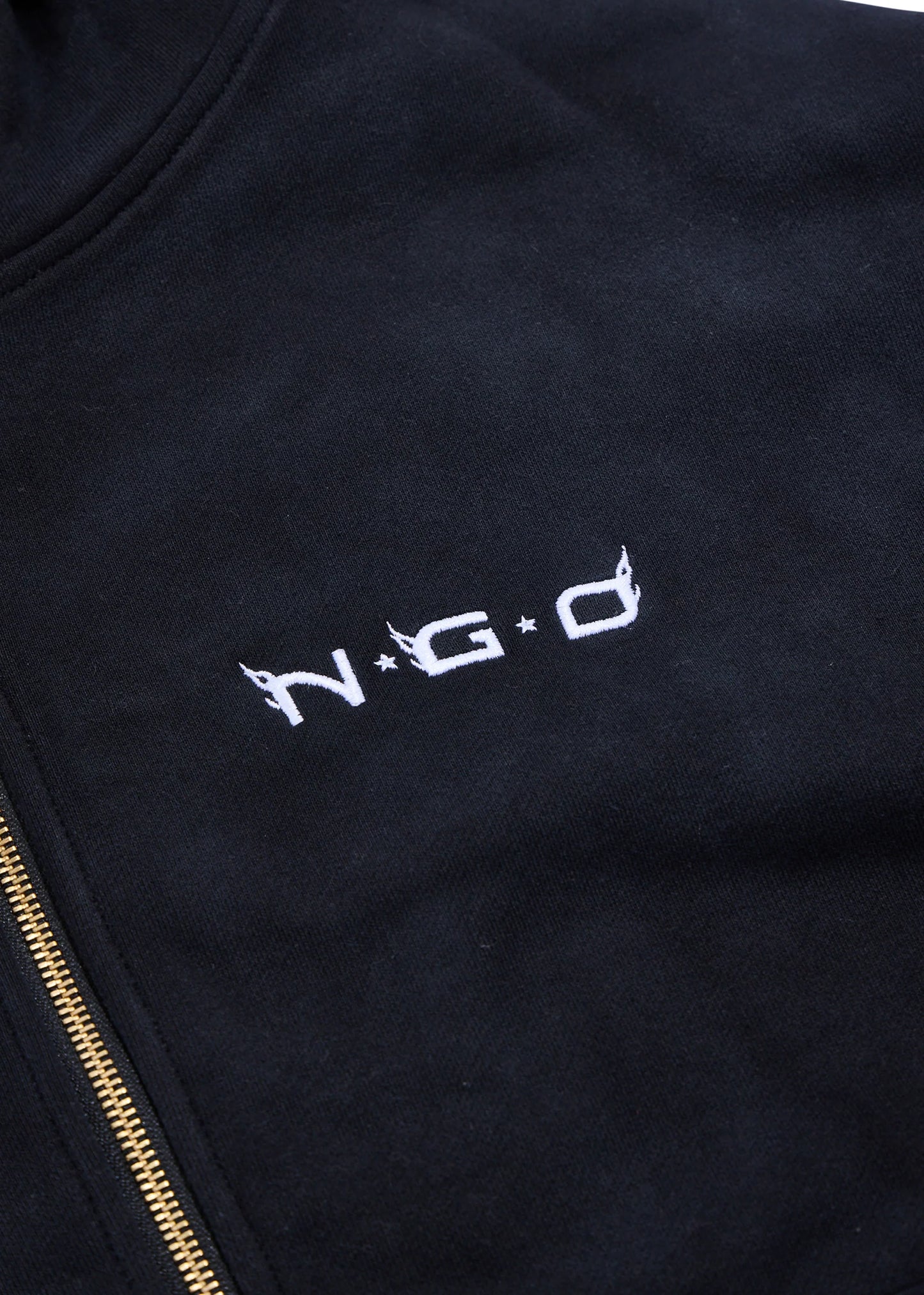 Nothing Grows Overnight Eagle Flame Logo Full Zip Hoodie