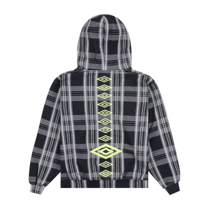 Umbro x Pleasures Spine Plaid Hoodie