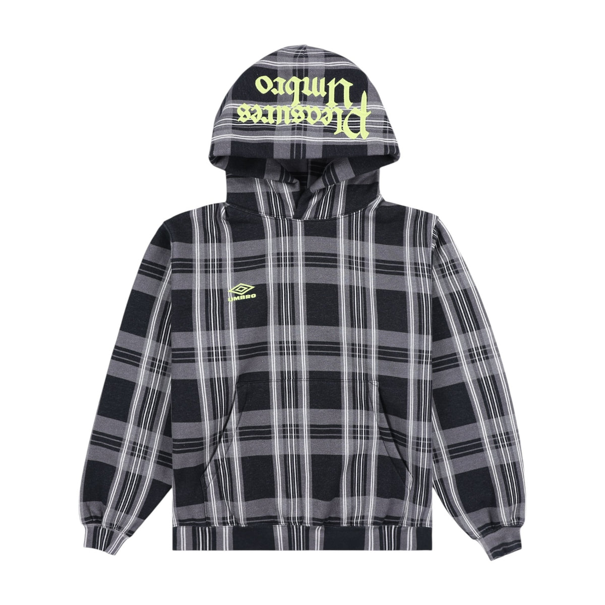 Umbro x Pleasures Spine Plaid Hoodie
