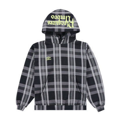 Umbro x Pleasures Spine Plaid Hoodie