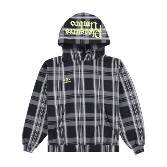 Umbro x Pleasures Spine Plaid Hoodie