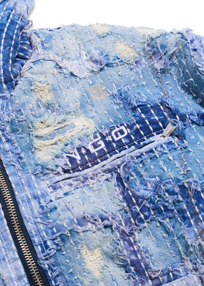 Nothing Grows Overnight Boro Denim Jacket