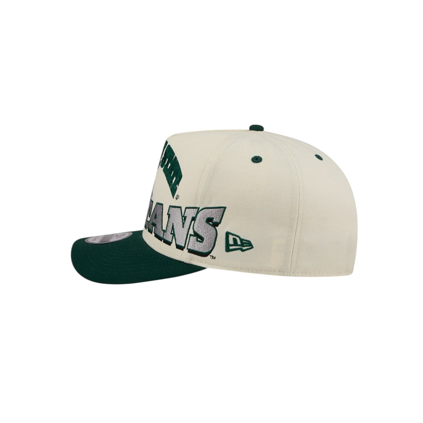 New Era Michigan State Spartans March Madness College Vault A-Frame 9Fifty Snapback - Chrome White