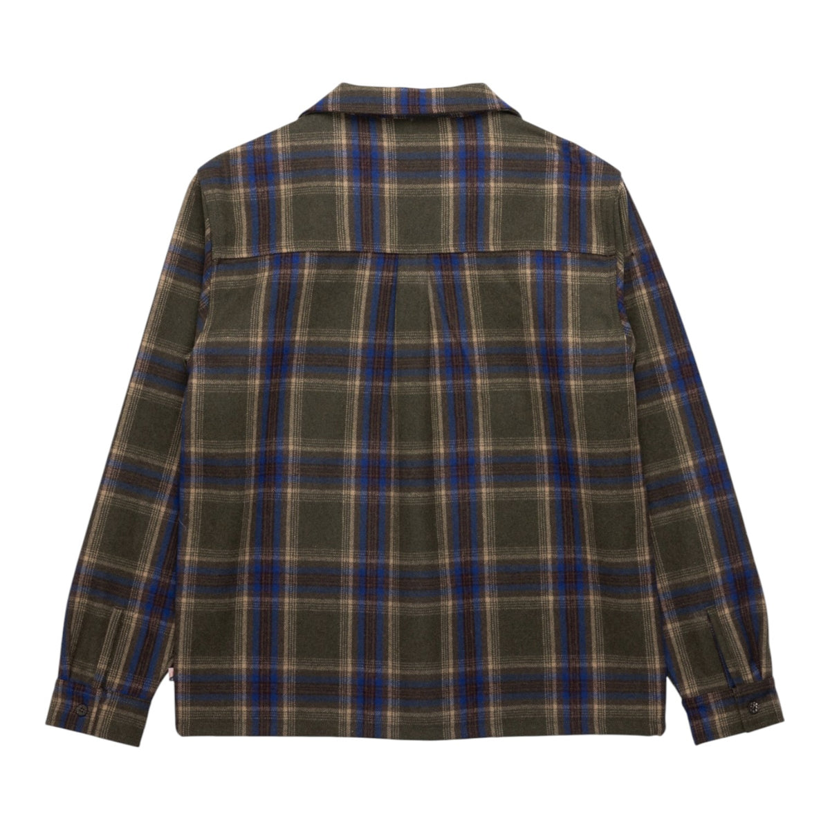 Honor the Gift Plaid Flannel LS Overshirt - Olive