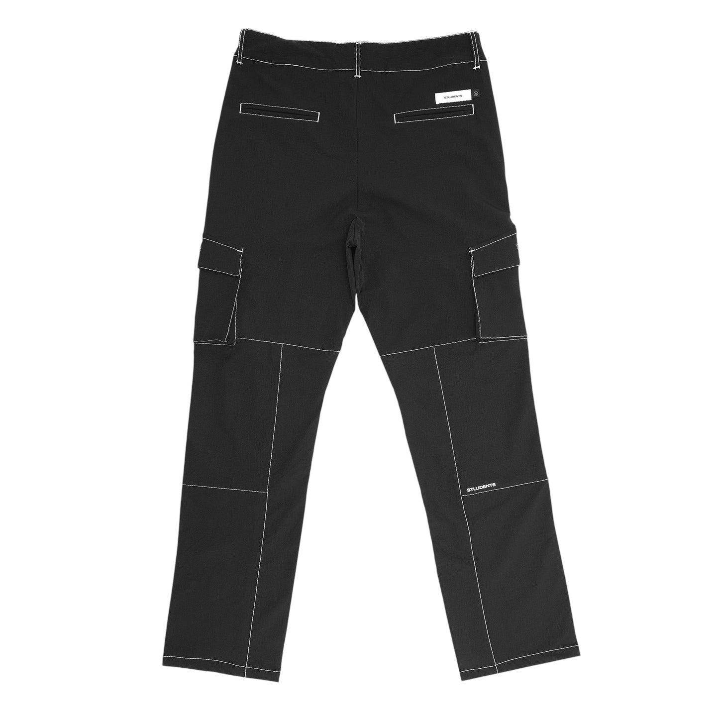 Students Cedric Nylon Cargo Pants - Black