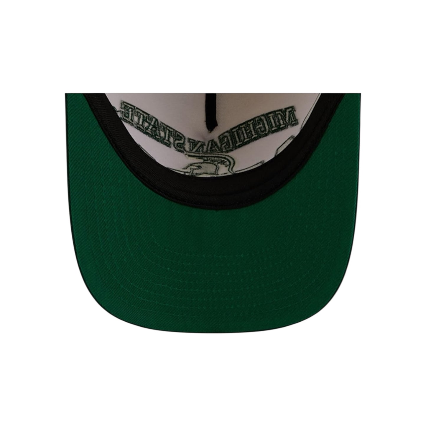 New Era Michigan State Spartans March Madness College Vault A-Frame 9Fifty Snapback - Chrome White