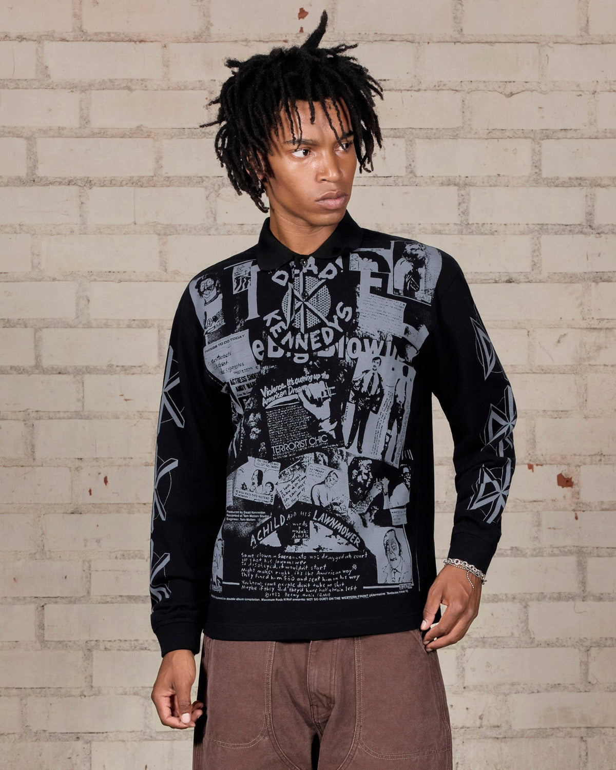 Dead Kennedys x Pleasures Poster Long Sleeve Polo