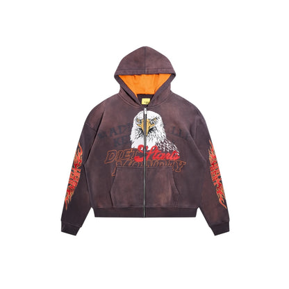 Diet Starts Monday Hell Bent Full Zip Sweatshirt