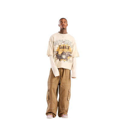 Diet Starts Monday Hot as Hell LS Tee - White