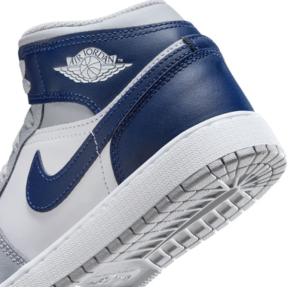 Air Jordan 1 Mid GS "Wolf Grey/Navy" - DQ8423-104