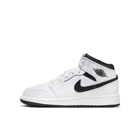 Air Jordan 1 Mid GS "White/Black" - DQ8423-132