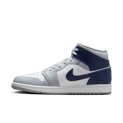 Air Jordan 1 Mid "Wolf Grey/Navy" - DQ8426-104