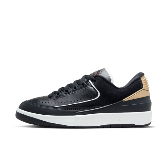 W Air Jordan 2 Retro Low "Black/Metallic Gold" - DX4401-001