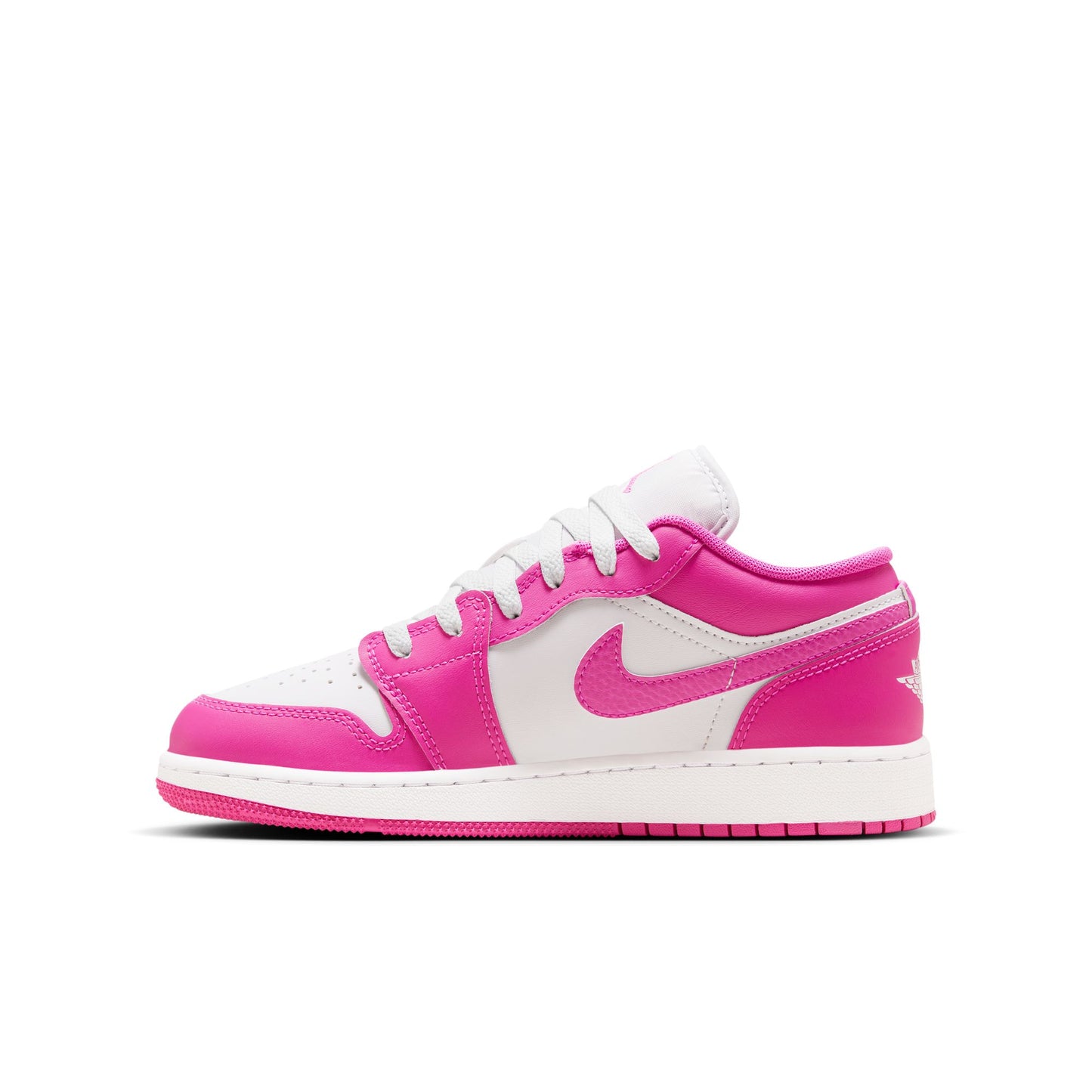 Jordan 1 Low GS " Fire Pink/Iris Whisper-White" - FV8486-600