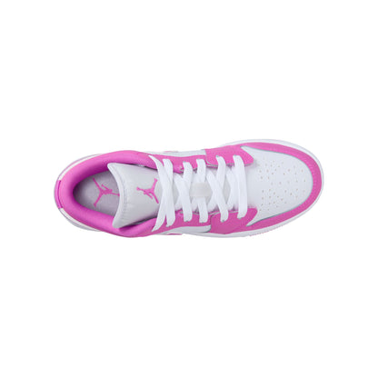 Jordan 1 Low GS " Fire Pink/Iris Whisper-White" - FV8486-600