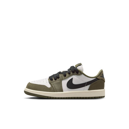 Jordan 1 Retro Low OG “Medium Olive” (PS) - HQ6996-200