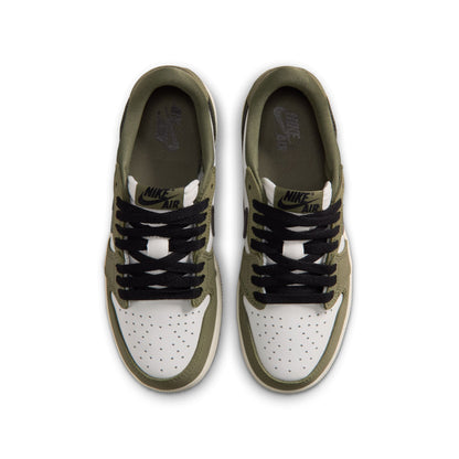 Air Jordan 1 Low OG “Medium Olive” (GS) - HQ6999-200