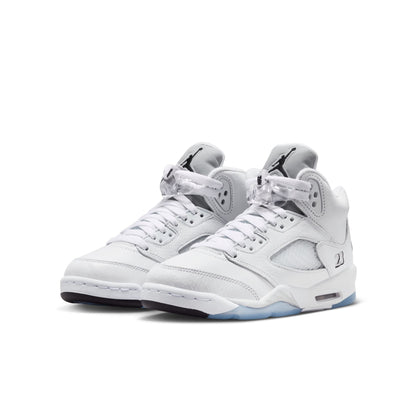 Air Jordan 5 Retro "White Metallic" (GS) - HQ7980-103