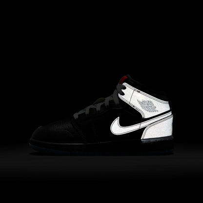 Air Jordan 1 Mid "Black Metallic Reimagined" (GS) - HV5180-010